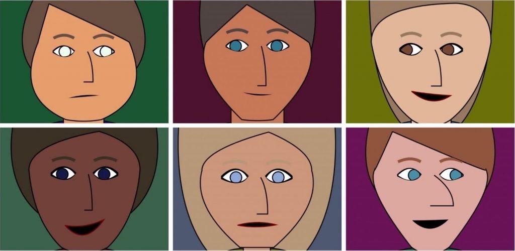 generate trillions of unique descriptions and faces