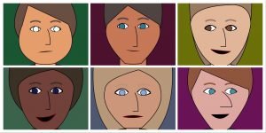 Live Novel Publishing character generator faces